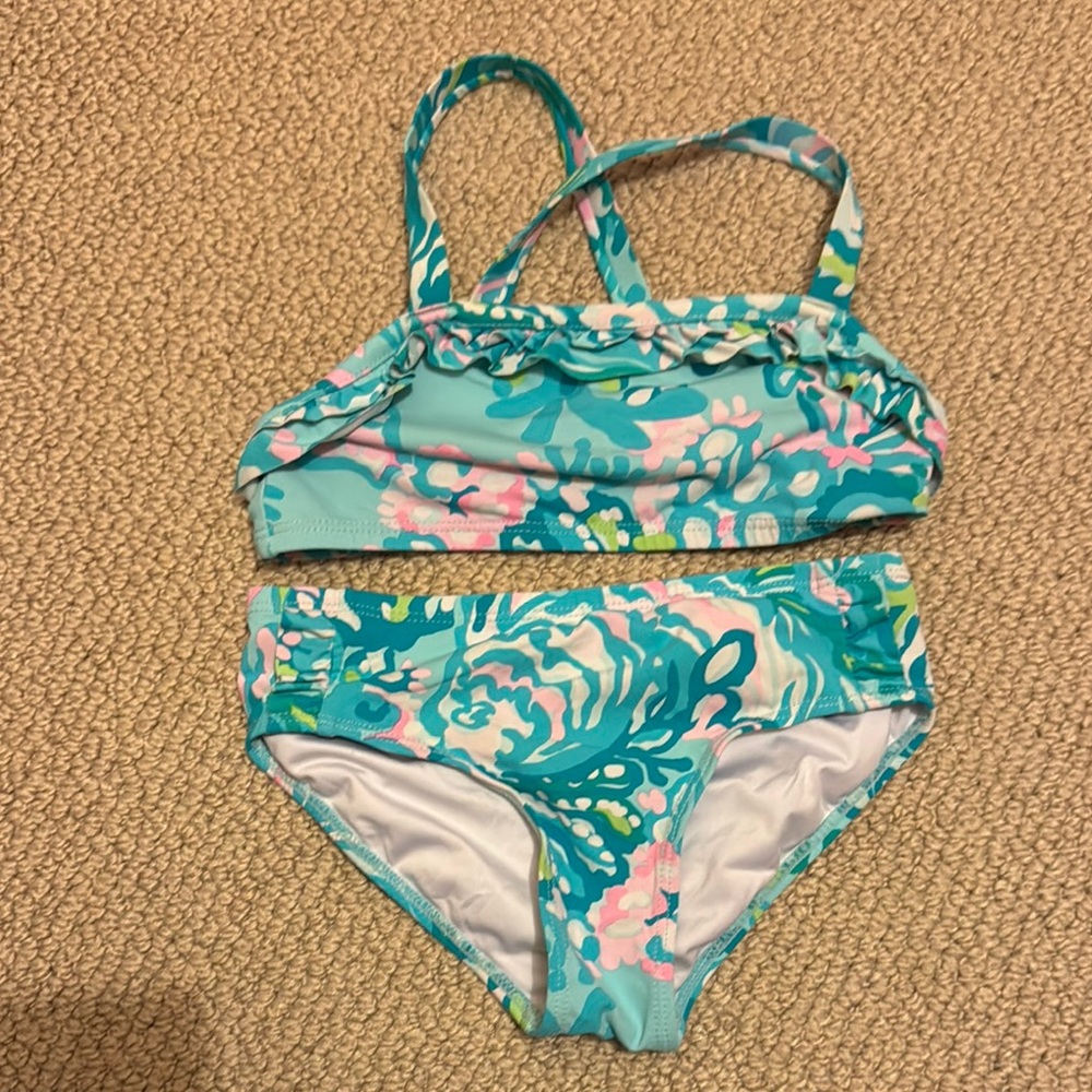 Kids Swimwear Lilly Pulitzer Set in Blue and Pink